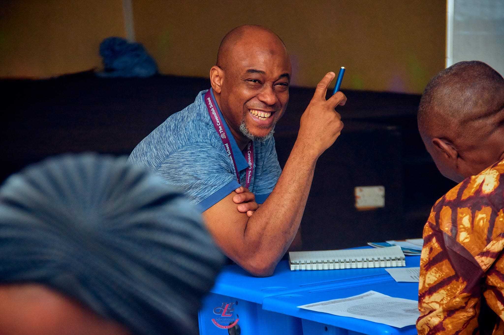 Educator smiling during a workshop